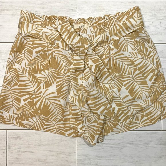 NWT LOFT Paper Bag Tie Waist Shorts - Picture 3 of 5